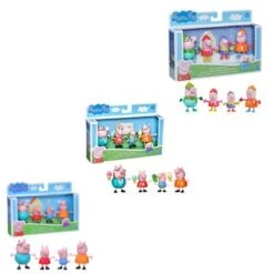 Hasbro Peppa Pig Peppa’s Adventures Familienfiguren 4er-Pack Sortiment, Ab 3 Jahren