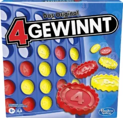 Hasbro A5640594 4 Gewinnt, Strategiespiel Für 2 Spieler, 4 Gewinnt Rasterwand, 4 In Einer Reihe, Spiel Für Kinder Ab 6
