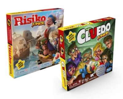 Hasbro Brettspiel Risiko Junior + Cluedo Junior 1 Hasbro Brettspiel Risiko Junior + Cluedo Junior