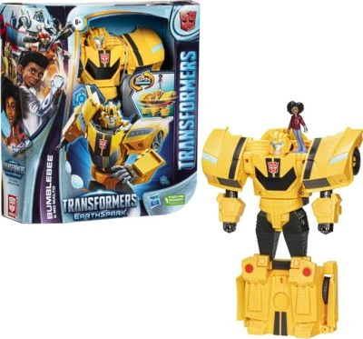 Transformers Spielzeug EarthSpark Spin Changer Bumblebee Und Mo Malto Figur 1 Transformers Spielzeug EarthSpark Spin Changer Bumblebee Und Mo Malto Figur