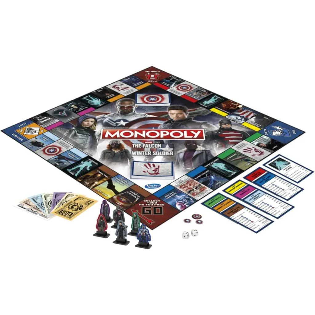 Hasbro - Monopoly - The Falcon And The Winter Soldier (englisch) Brettspiel Gesellschaftsspiel Marvel 3 Hasbro - Monopoly - The Falcon And The Winter Soldier (englisch) Brettspiel Gesellschaftsspiel Marvel – Bild 3