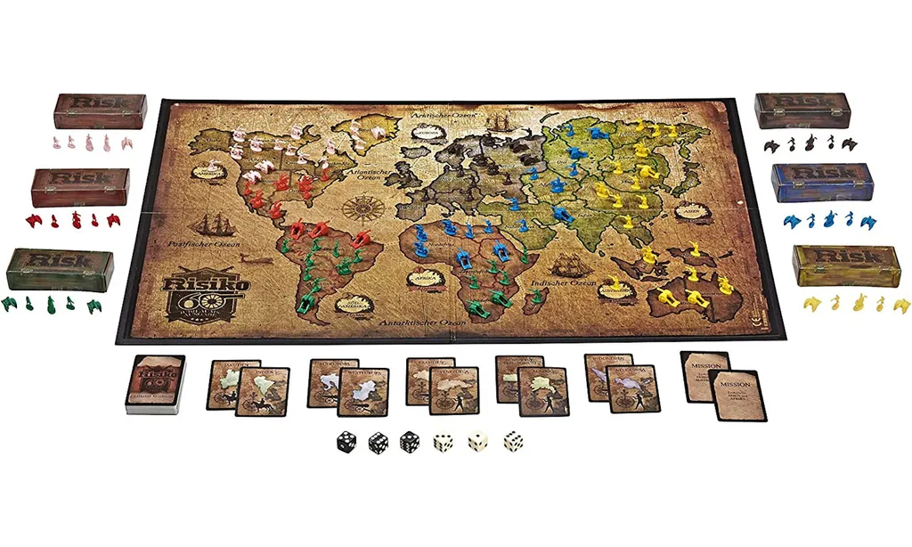 Hasbro - Risiko - 60 Jahre Jubiläums-Ausgabe Brettspiel Gesellschaftsspiel Strategiespiel 2 Hasbro - Risiko - 60 Jahre Jubiläums-Ausgabe Brettspiel Gesellschaftsspiel Strategiespiel – Bild 2