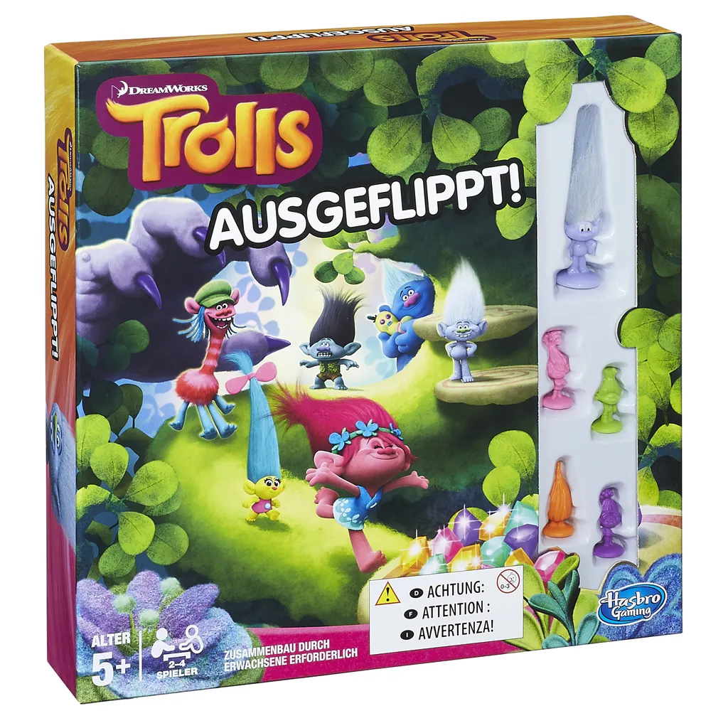 Hasbro Gaming - Ausgeflippt! Trolls B8441100 5 Hasbro Gaming - Ausgeflippt! Trolls B8441100 – Bild 5