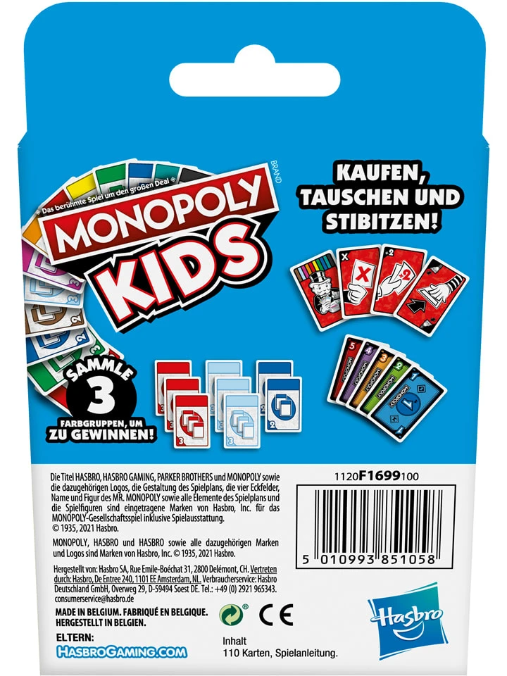 Hasbro Kartenspiel "Monopoly Kids" - Ab 7 Jahren 2 Hasbro Kartenspiel "Monopoly Kids" - Ab 7 Jahren – Bild 2