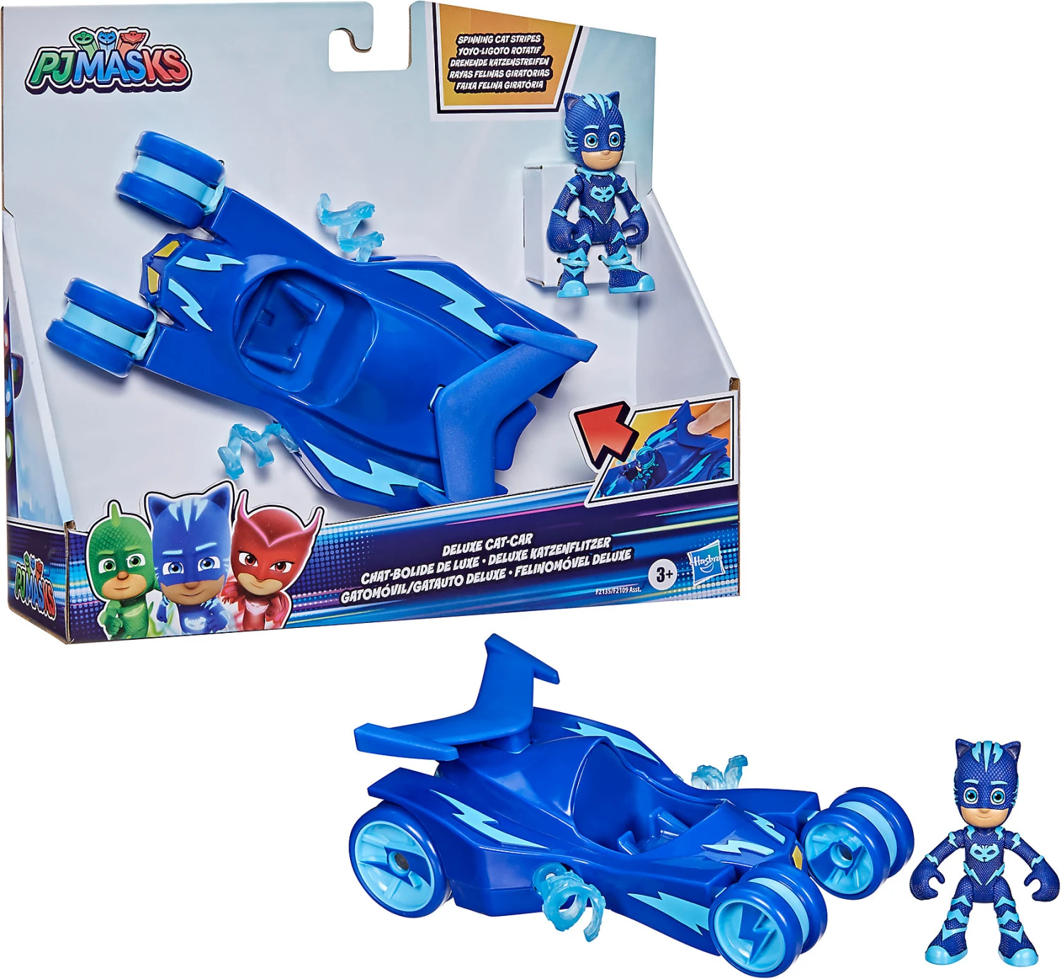 Hasbro PJ Masks Luxus-Fahrzeug, Katzenflitzer Mit Super-Katzen-Streifen Und... 1 Hasbro PJ Masks Luxus-Fahrzeug, Katzenflitzer Mit Super-Katzen-Streifen Und...
