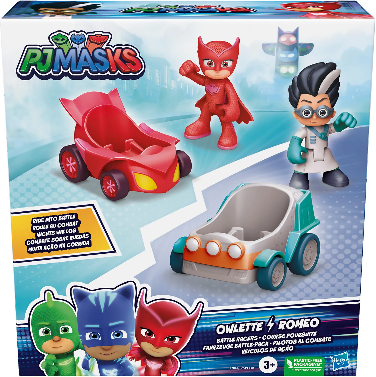 Hasbro PJ Masks Owlette Vs Romeo Fahrzeug Und Action-Figurenset, Battle-Pack,... 1 Hasbro PJ Masks Owlette Vs Romeo Fahrzeug Und Action-Figurenset, Battle-Pack,...
